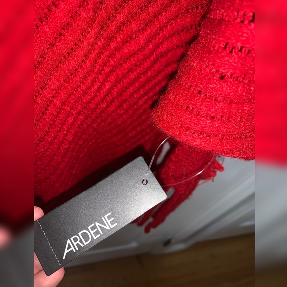 Red Pancho Sweater - Picture 2 of 2